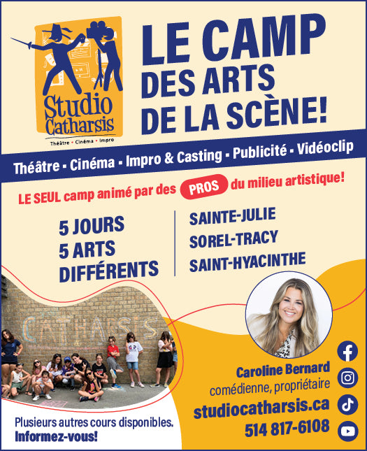 Le camp des arts de la scène   8 ans et +